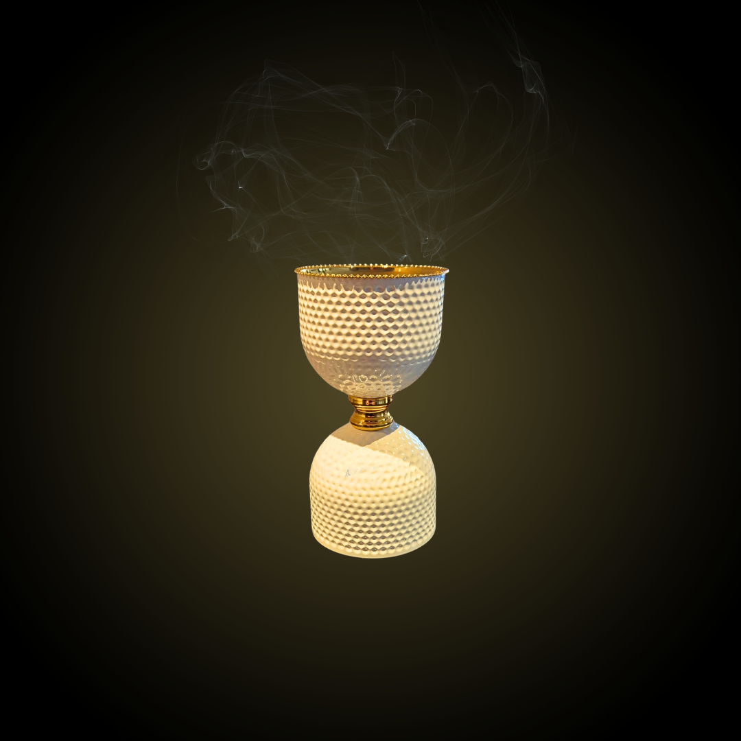 Elegantes Bakhoor-Räuchergefäß | Goldenes Design